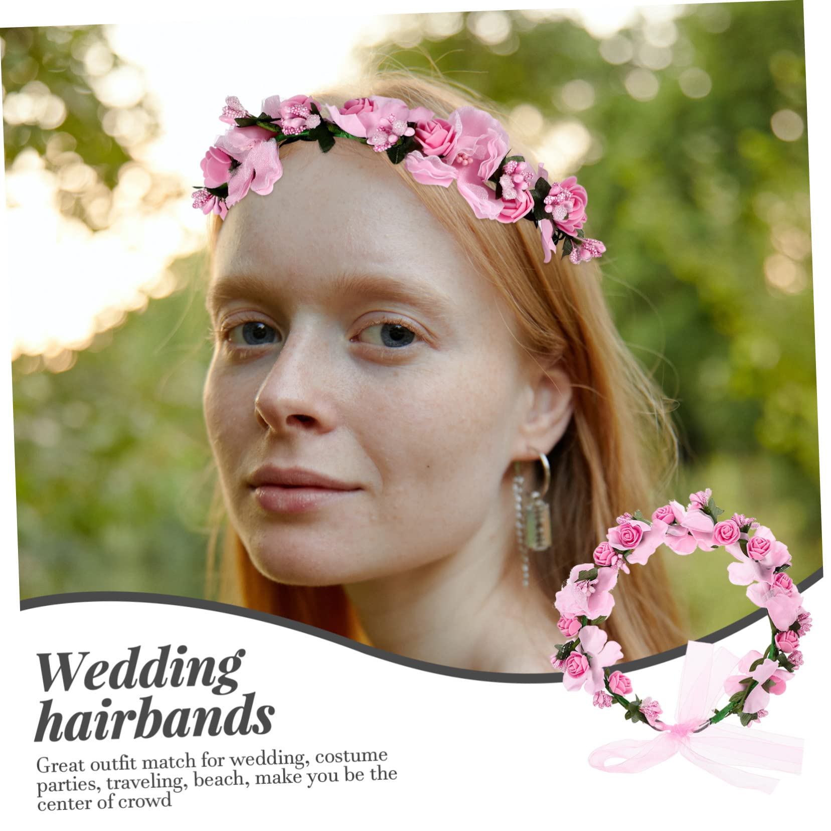 5 piezas de de novia Mori con flores artificiales para el cabello, guirnaldas hawaianas, de pelo nupcial, flores nupciales, diadema de flores para novia, departamento Mori,