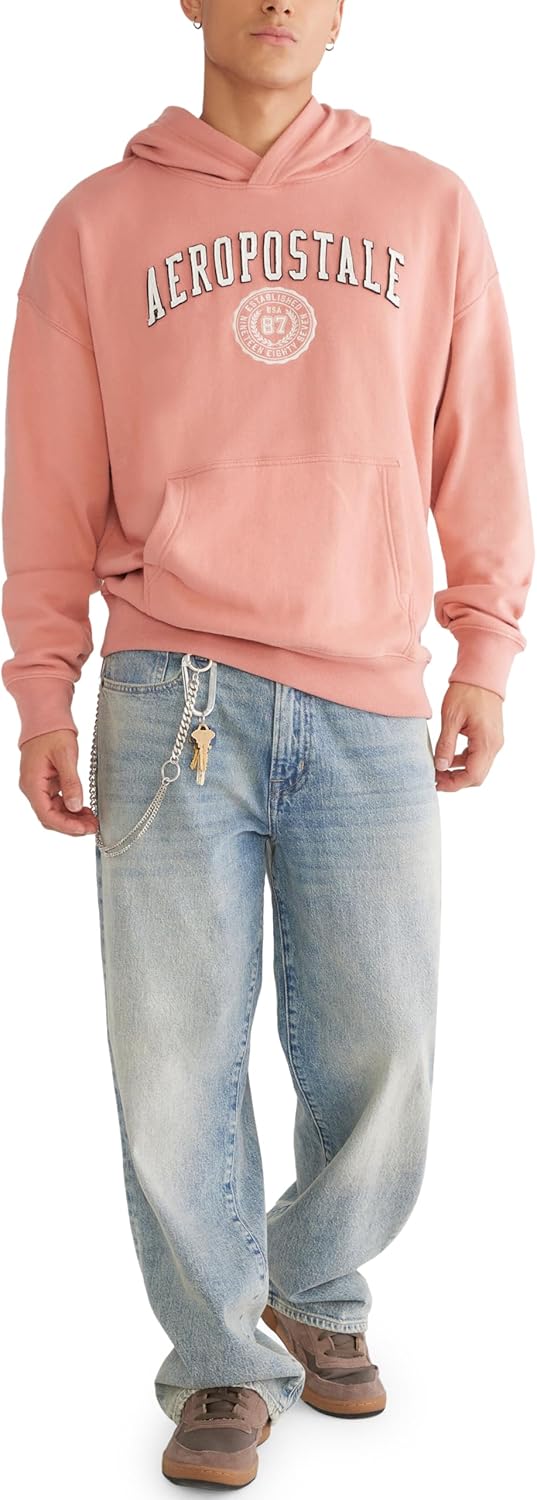 AEROPOSTALE Men's Aeropostale Crest Logo Pullover Hoodie