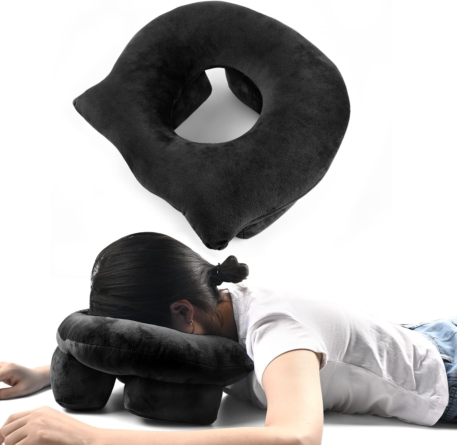 Face Down Pillow After Eye Surgery, Retinal Detachment Vitrectomy Recovery Equipment, Face Down Pillow for Sleeping, Face Down Cradle Pillow for Home Massage