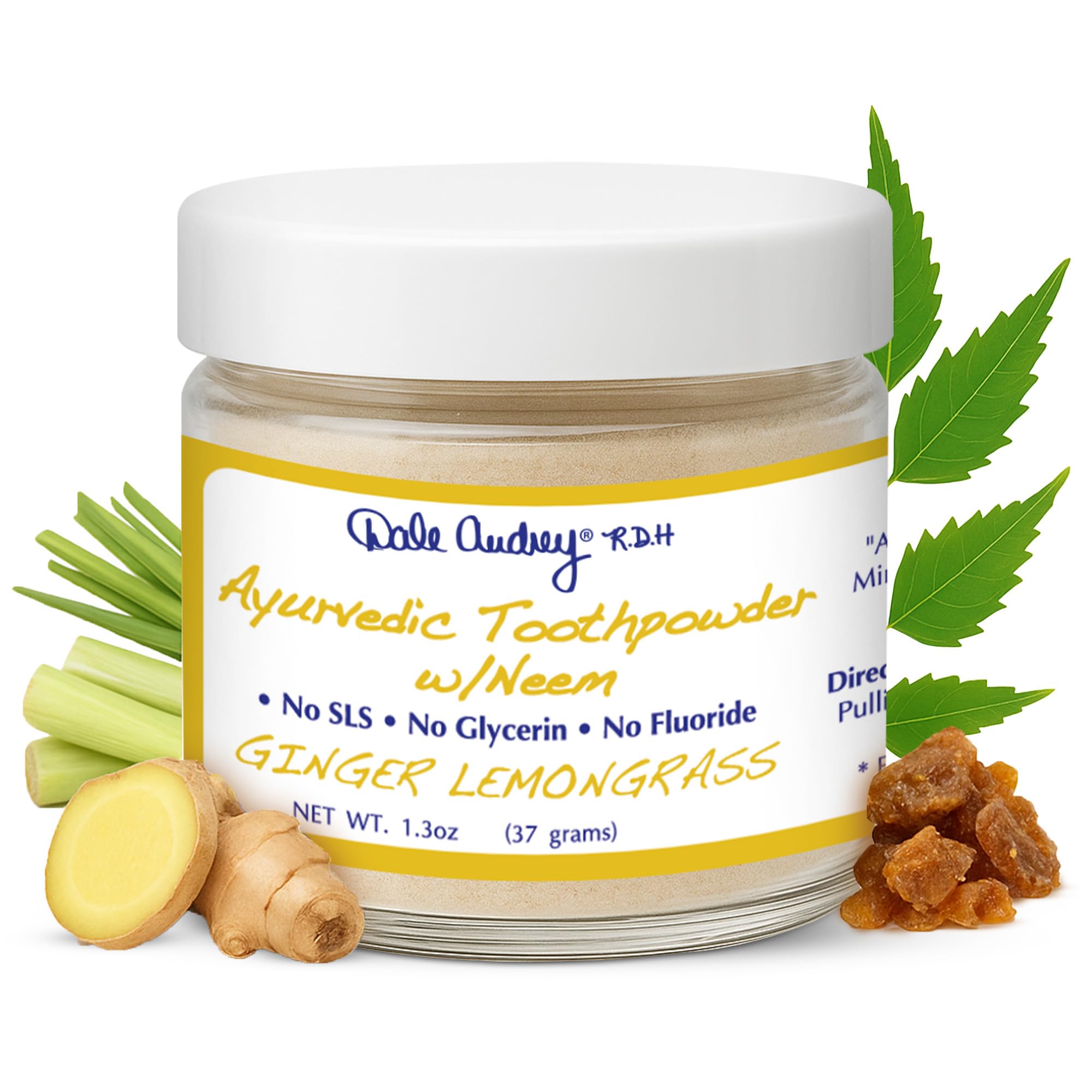 Amazon.com: Dale Audrey Ayurvedic Tooth Powder, Ginger Lemongrass