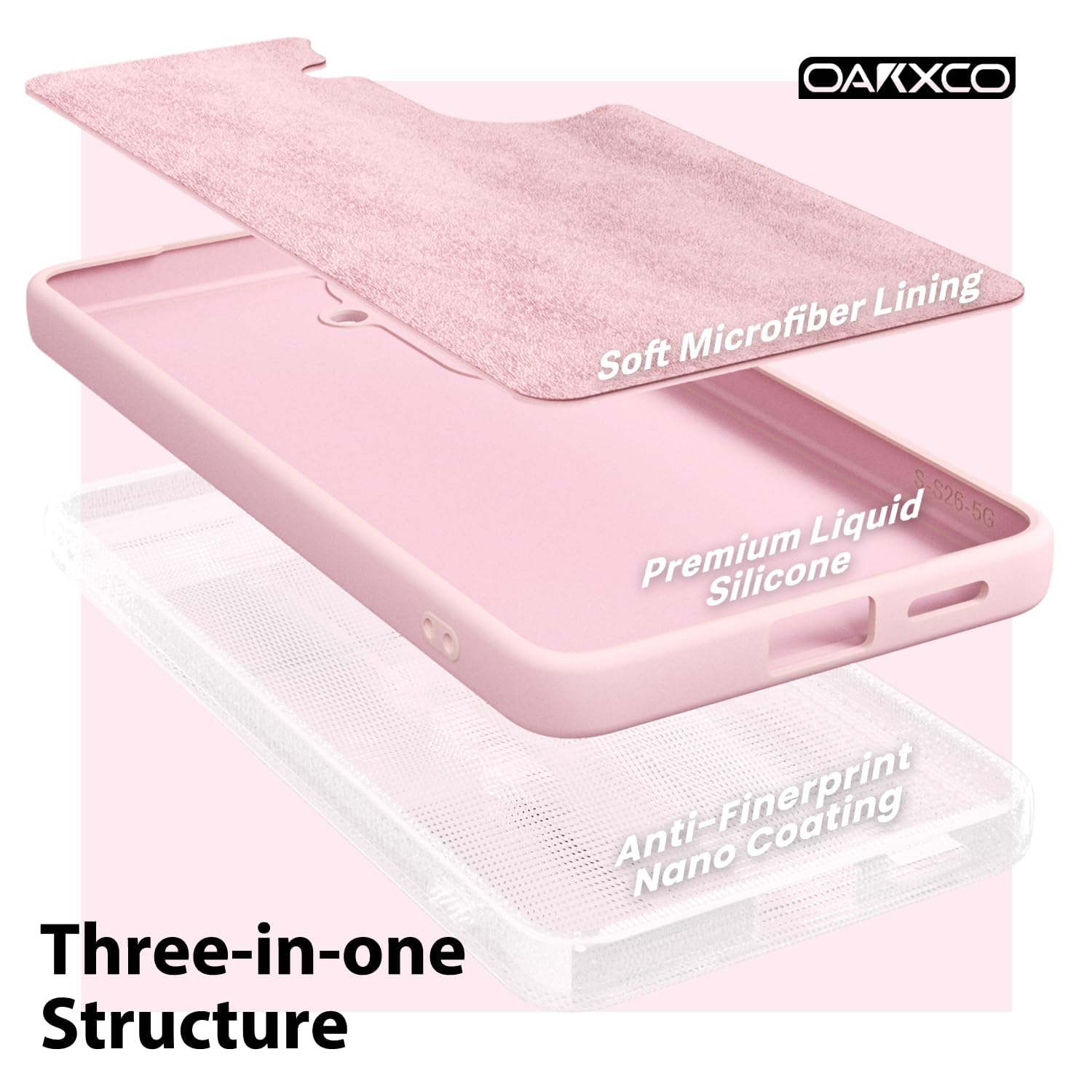 oakxco for Samsung Galaxy S24 Ultra Phone Case Liquid Silicone, Thin Slim Soft Rubber Gel TPU Plain Simple Cover for Women Girl Cute, Matte Solid Color, Brown Khaki Nude — view 329