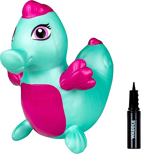 WADDLE Bouncy Hopper - Animal inflable de salto para interiores y exteriores, juguete para niños pequeños y niños, bomba incluida, niños y niñas a