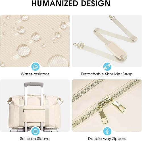 Miniatura 6 de WANDF Para Spirit Airlines - Bolsa para artículos personales de 18 x 14 x 8 pulgadas debajo del asiento con bolsillo para ropa húmeda y