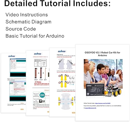 Miniatura 7 de OSOYOO V2.1 Smart IOT Robot Car Kit para Arduino - Educación STEM temprana para adolescentes y niños principiantes - Aprende circuito, sensor -