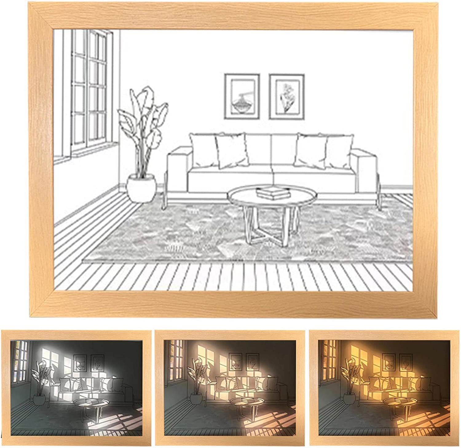 点灯フォトフレーム 雰囲気フォトフレーム 光るフレーム 光の芸術 アート Amazon.co.jp: YOYAWB ライト付きフォトフレーム LEDペインティング