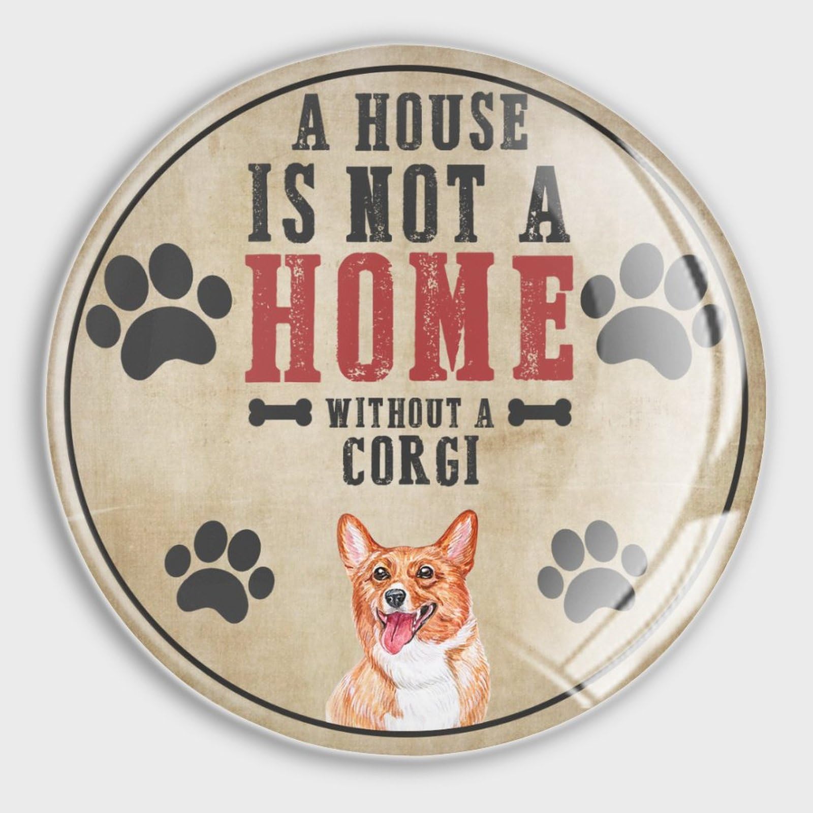 Aimants Corgi pour réfrigérateur en verre lot de 4 aimants colorés tableau blanc armoire