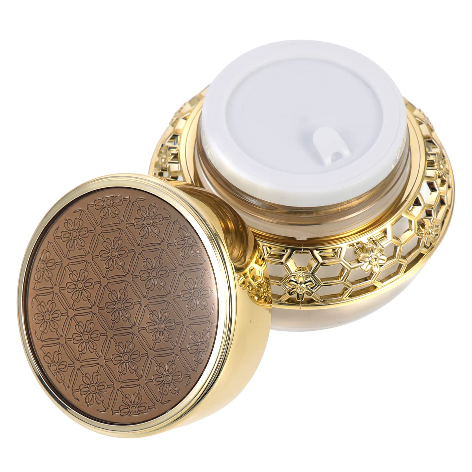 Flacon de crème cosmétique en acrylique transparent FRCOLOR au design épuré de 5,5 cm