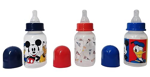 Miniatura 7 de Cudlie Disney Baby Boy Mickey Mouse - Paquete de tres biberones de 9 onzas, Mickey Faces