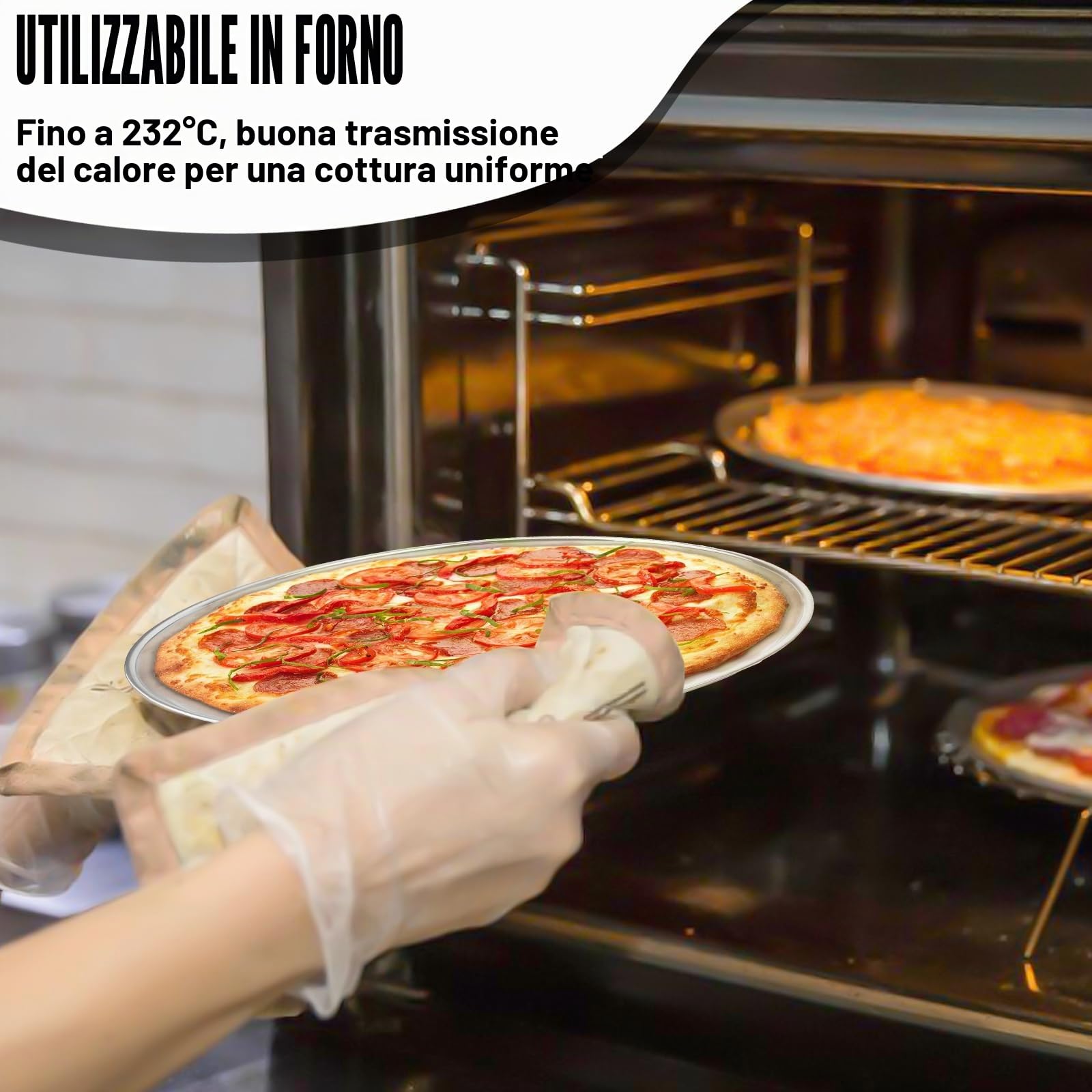 PORFOYO Piatti da Campeggio in Acciaio Inox 30 cm, 4 Set di Piatti in Acciaio Inossidabile Inox, Piatti Rotonde in Acciaio Inox, Stoviglie da Picnic e Campeggio, per Picnic, Campeggio, BBQ