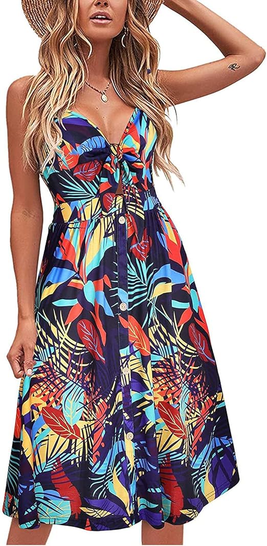 Dresses for Women Summer,Party Swing Dress Casual Summer Seaside Beach