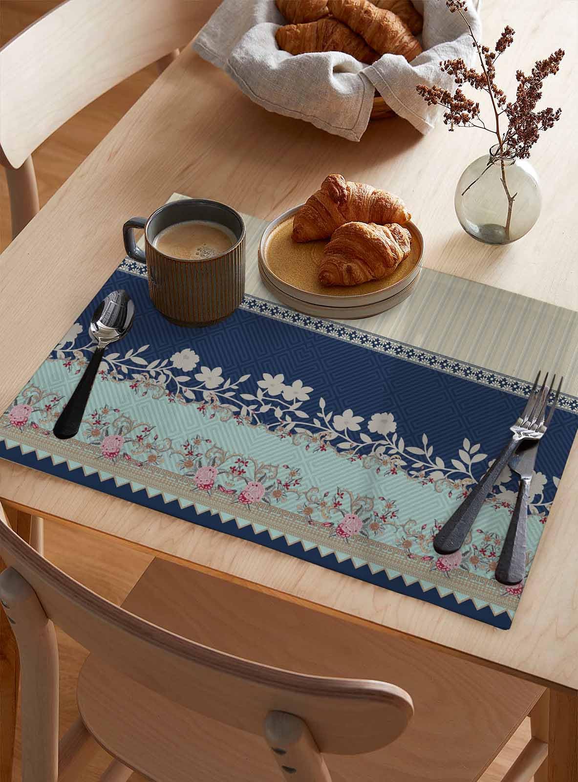小物 70s LEVI'S PLACE MAT 4PC SET 501BIG E Vintage LEVIS Blue Jeans Big E 501 Placemats Red Bandanas