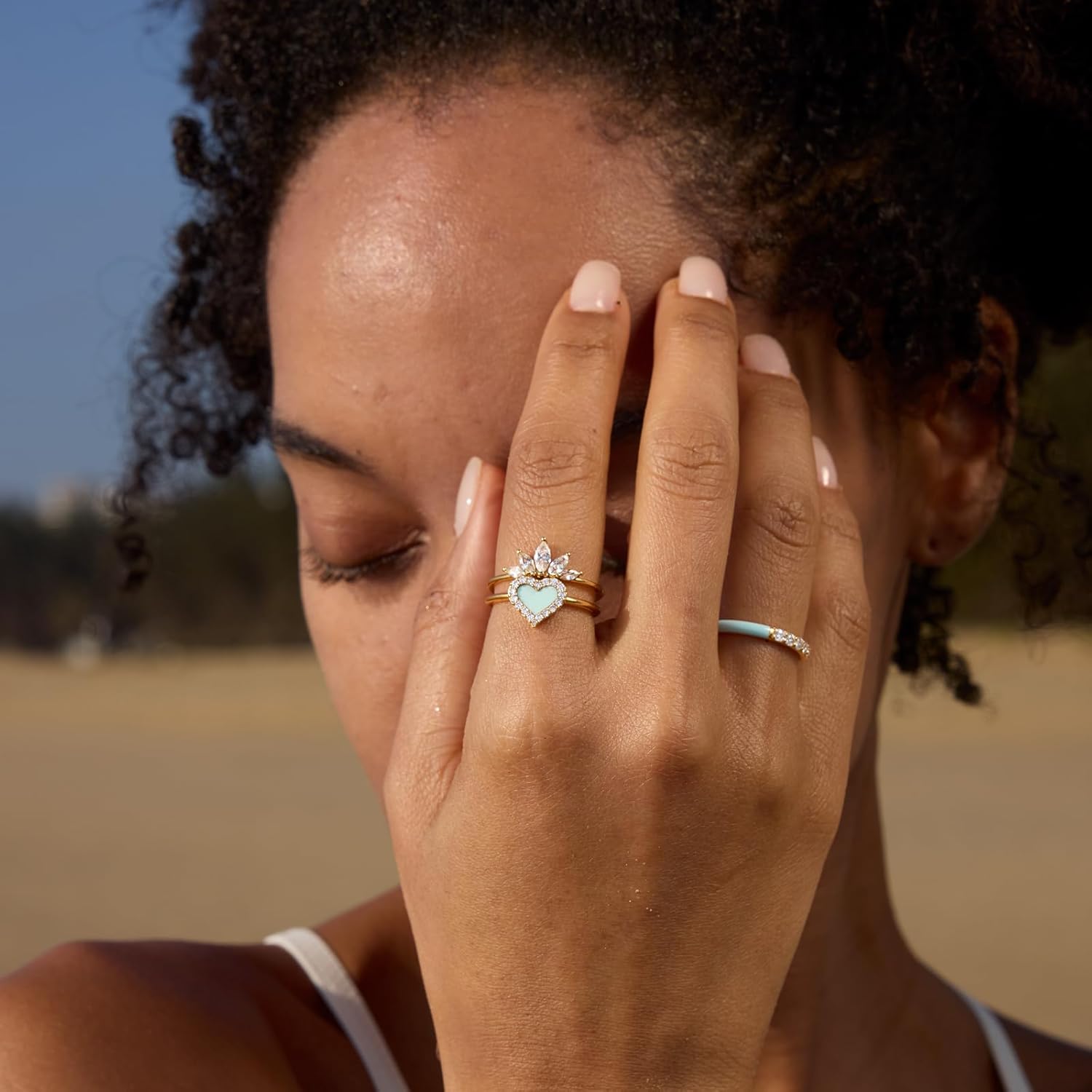 STORYJEWELLERY Marquise Ring, Stackable Rings for Women, Cocktail Rings for Women, Art Deco Statement Ring, Gifts for Her - Image 4