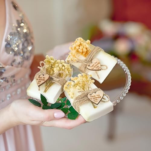 Miniatura 8 de Demissle 30 piezas de jabón perfumado hecho a mano, regalos de fiesta de boda, despedida de soltera, baby shower, jabón natural para invitados a