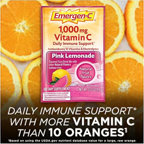 Miniatura 3 de Mezcla para suplemento dietético bebible Emergen-C con 0035 oz de vitamina C sin cafeína 30 paquetes de 030oz cada uno sabor açaí 036517 1 1