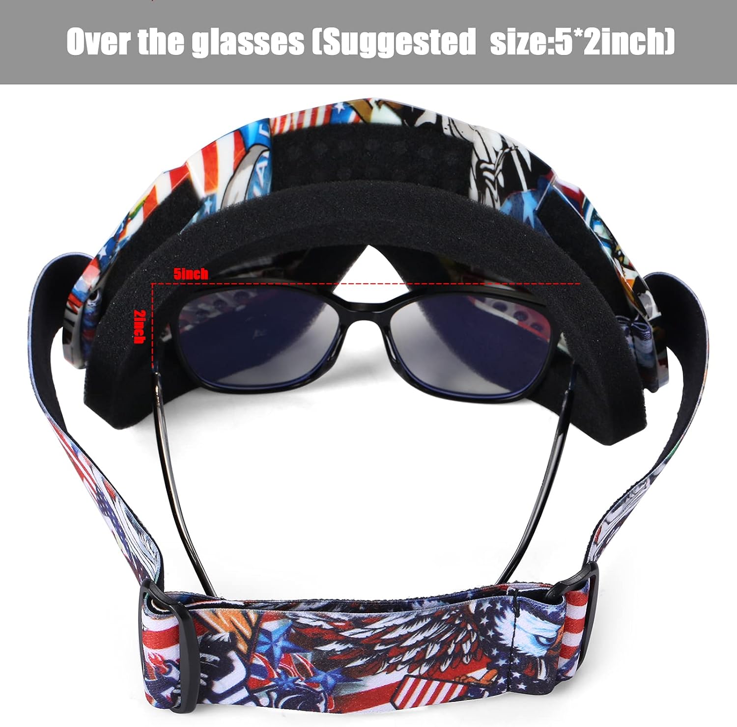 Dirt Bike Goggles Anti fog Motorcycle Goggles Anti Scratch Motocross Goggles Youth ATV Goggles Off road Goggles OTG Goggles Compatible with Helmets Protecticve Ridding Goggles : Automotive