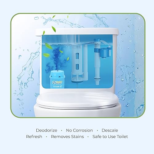 Miniatura 6 de Turbo Suds Advance - Limpiadores de inodoro, paquete de 6 botellas de limpieza automáticas para tanque de inodoro, tabletas de larga duración,