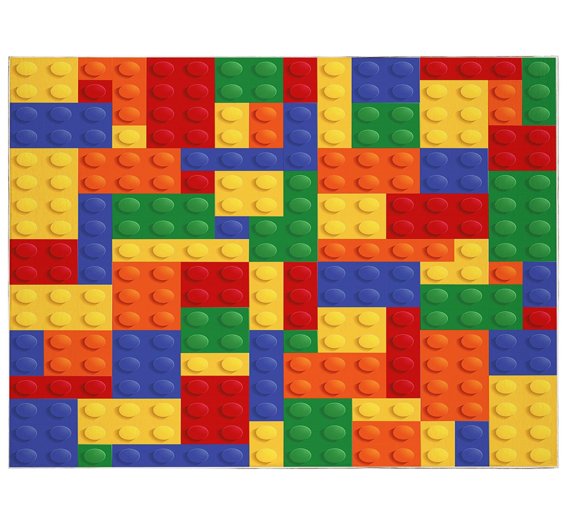Dywany do salonu, geometryczne, kolorowe klocki do sypialni, dywan 120 x 170 cm, dywanik do salonu, antypoślizgowy dywan, dywan z nadrukiem 3D, nie gubi włosia, łatwy do czyszczenia