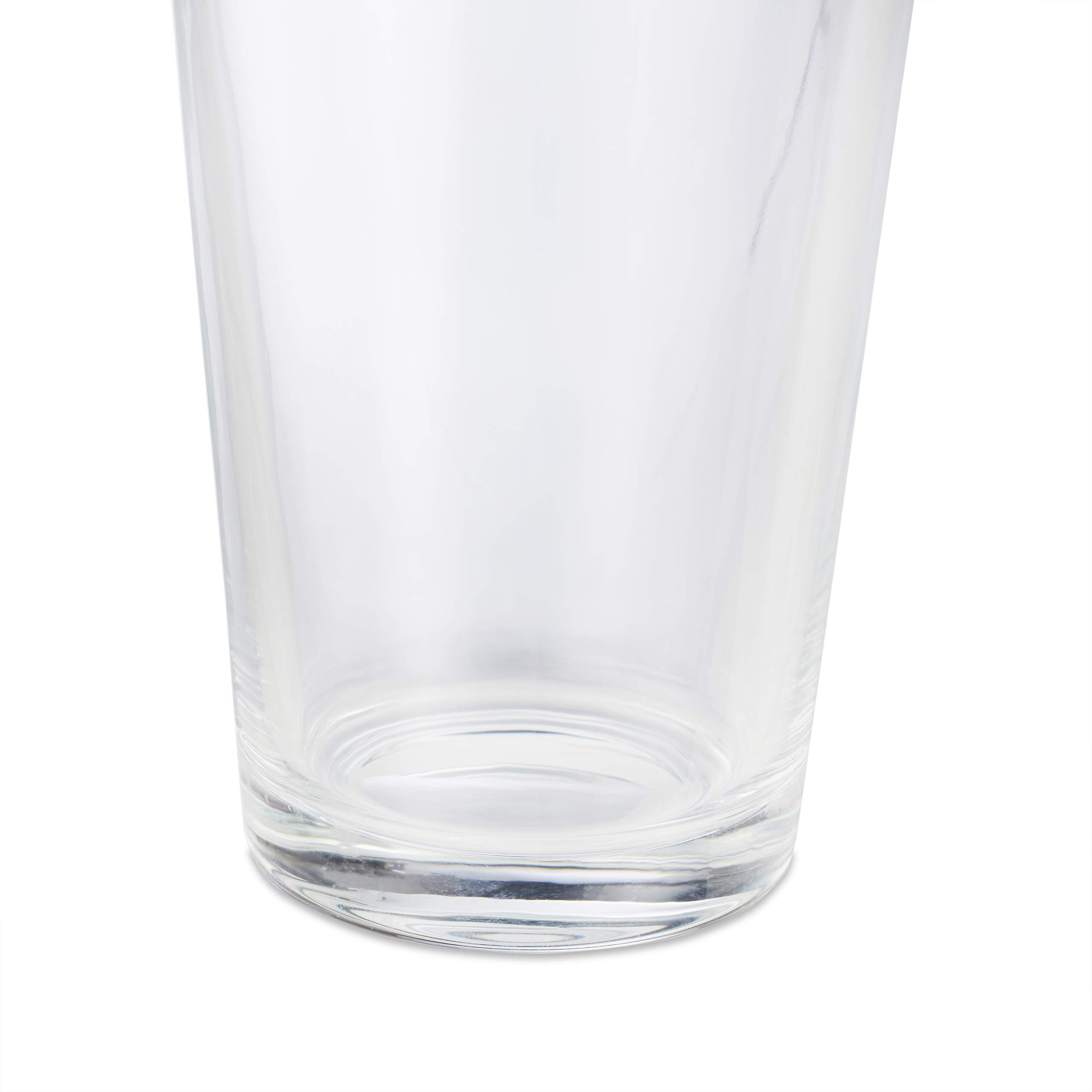 Relaxdays Verres à boisson, lot de 18, contenance 400 ml, eau, jus, sodas, colas, cocktails, design simple, transparent