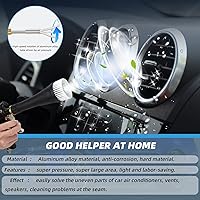 Vista 5 de Pistola de lavado de rociado interior de automóvil de alta presión con 2 juegos de boquillas pulverizadoras conector de pulso de aire herramienta