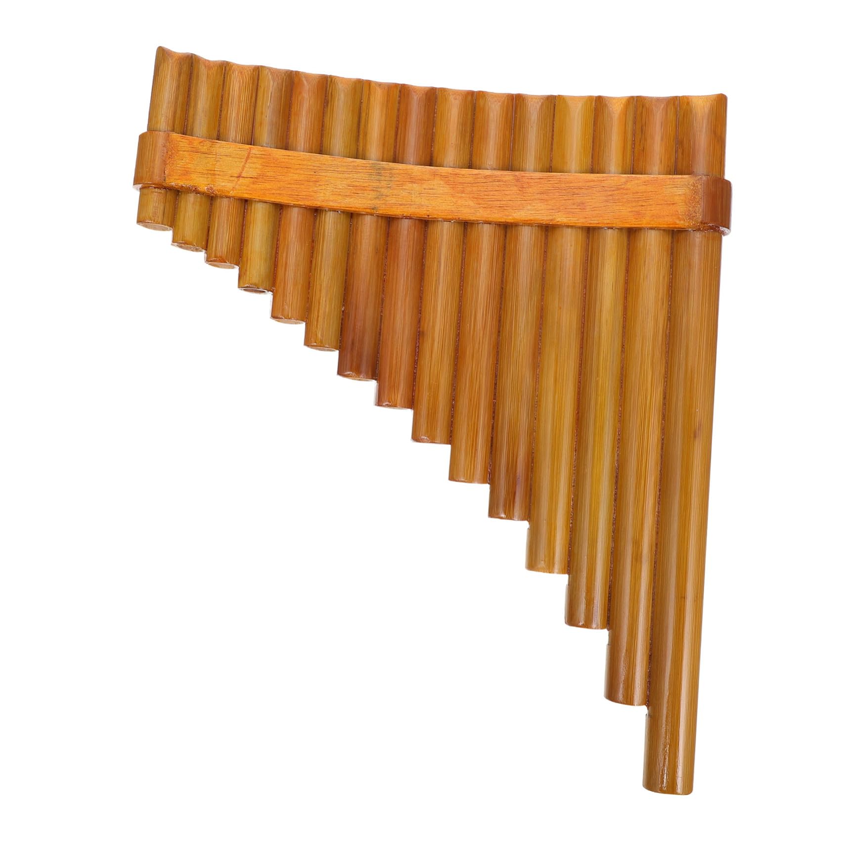 Cabilock Strumento Musicale Flauto Di Pan Di Bambù a 15 Tubi Tono G, Set Portatile in Legno Naturale, Per Principianti e Performance Scolastiche, Facile Da Trasportare Ed Esibizioni Professionali