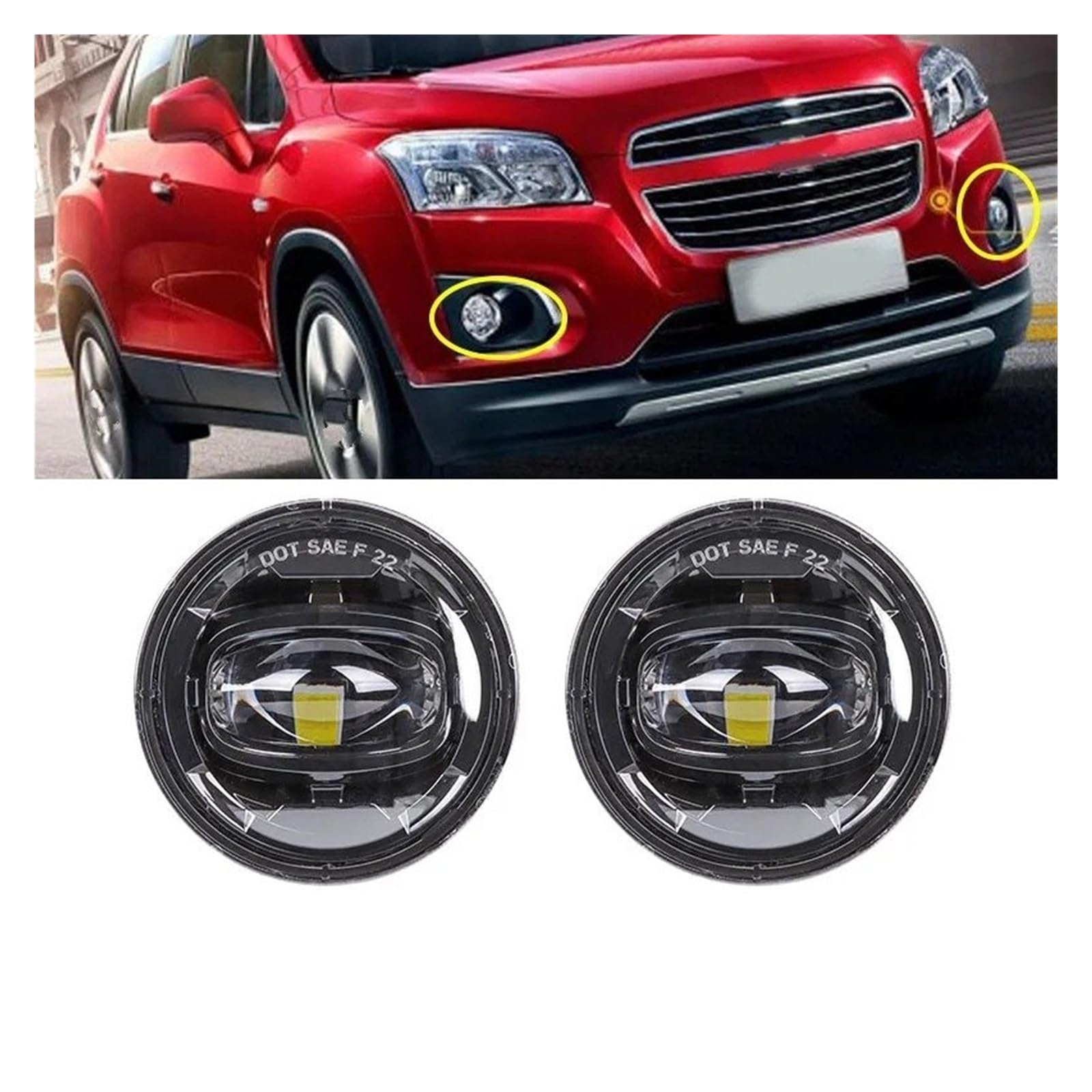 ESPYN Fendinebbia Per Auto Per Chevrolet Per Suburban 1500 Z71 2004-2006 Per Tahoe 2003-2006 LED Fendinebbia Montaggio Accessori Auto Lampade Segnalazione