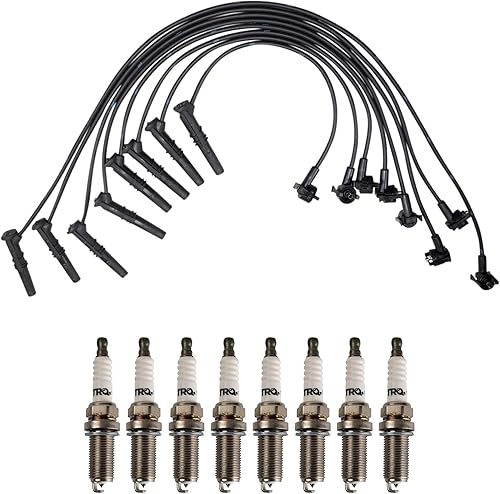 Miniatura 16 de TRQ Kit de bujías de 5 piezas de bujías de iridio compatibles con Chevrolet Aveo 2004-2008 Aveo5 2004-2008