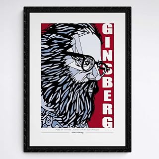 ALLEN GINSBERG print, Add your favourite quote, Archival quality inks, available in a range of sizes and colours