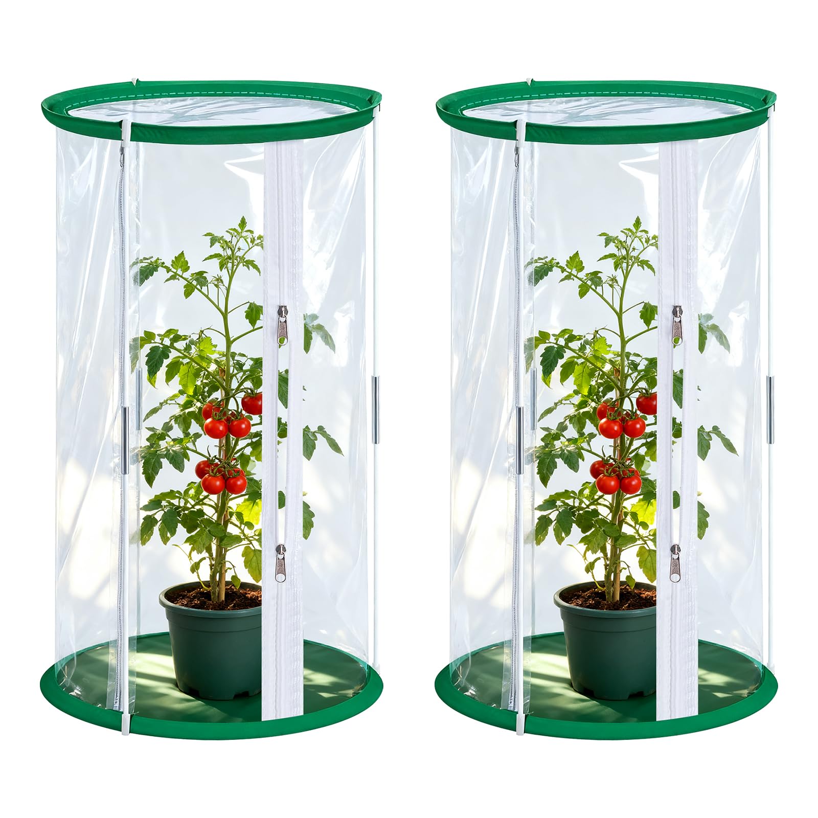 Invernadero pequeño, 2 unidades, 52 x 28 cm, jaula de cría para mariposas, jaula de red transparente, tienda de invernada para la cría de pequeños insectos, mariposas y observación de plantas