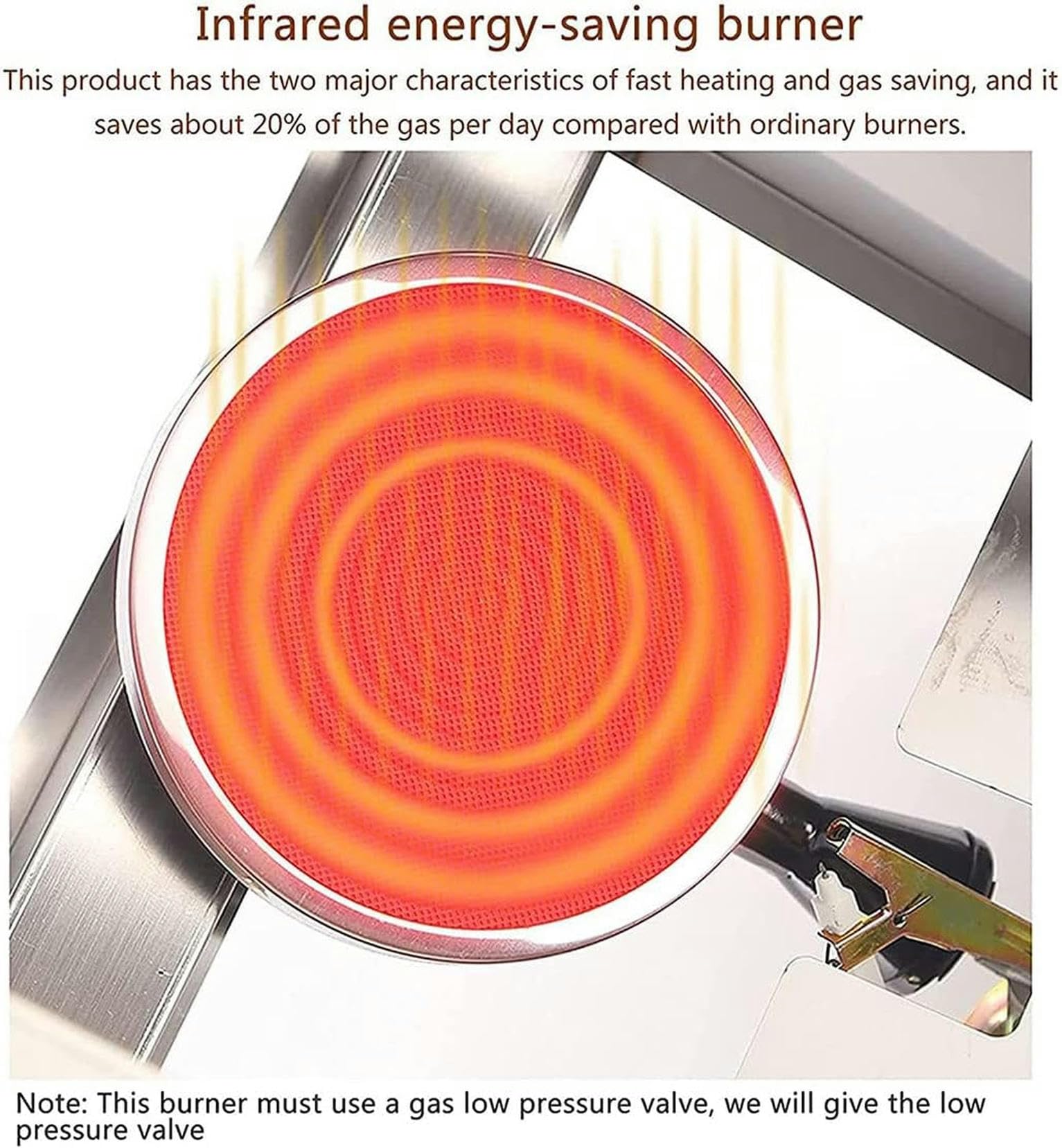 Freidora de Gas de encimera Comercial, Cesta de Aceite extraíble de freidora de Acero Inoxidable, para restaurantes de Comida rápida, Bares~/