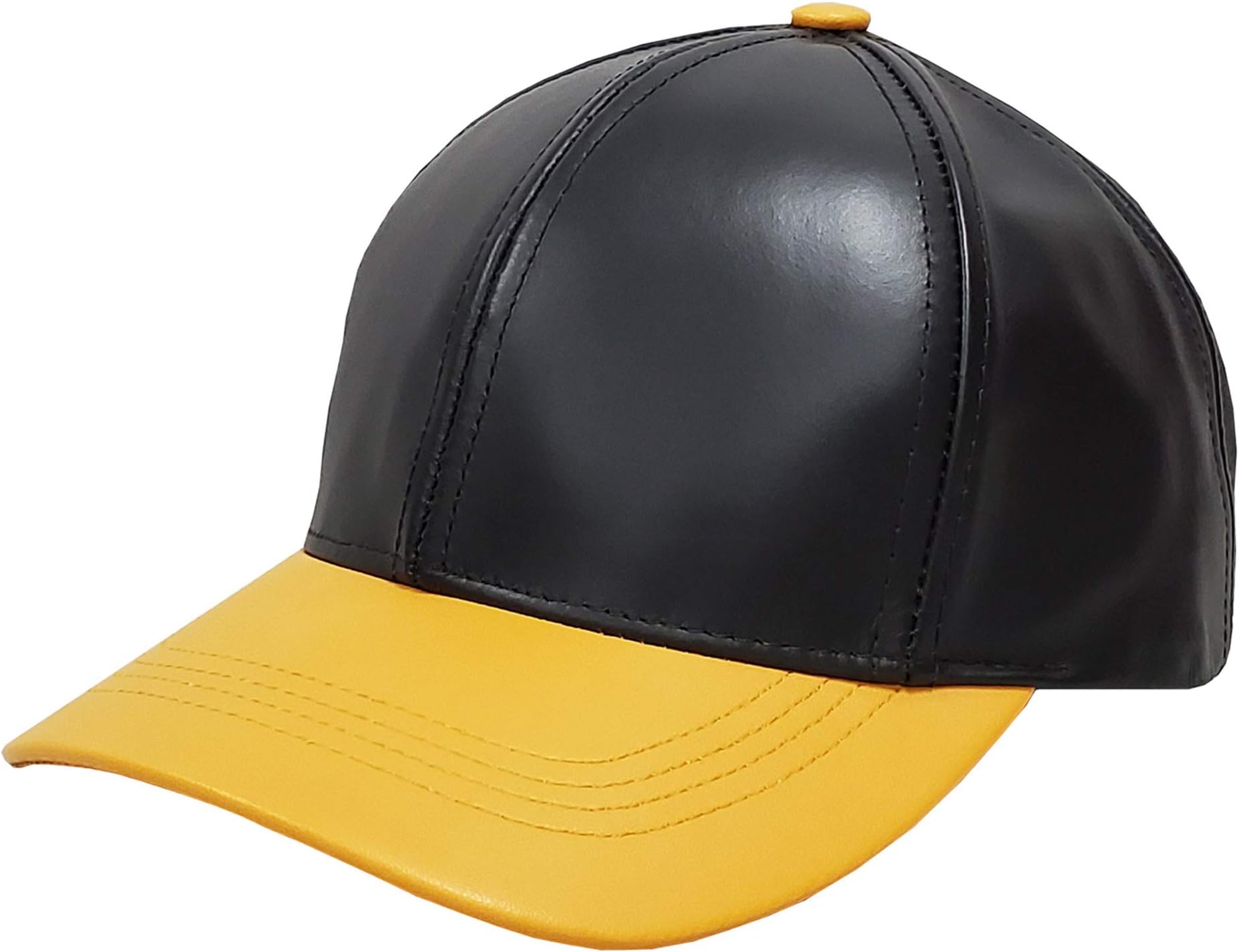 Emstate Genuine Cowhide Leather Adjustable Baseball Cap Made in USA