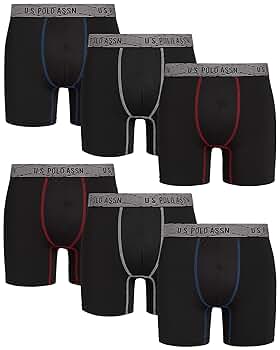 トップス UCANTBELIKEME UVC POLO X DISARK BOXER U.S. Polo Assn. Mens Boxer Briefs - 7 Pack Moisture Wicking