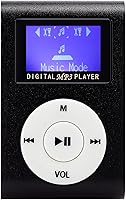 Vista 7 de Reproductor de MP3, memoria de 32 GB, LCD de 1.8 pulgadas, clip integrado, negro