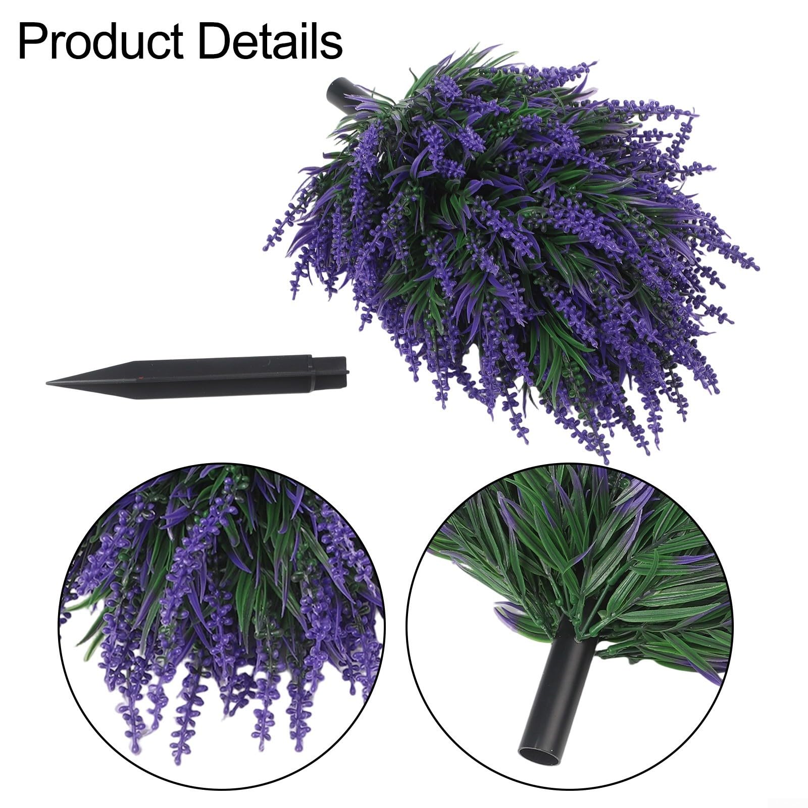 Topiario Lavanda Artificial 50cm con Pica Exterior