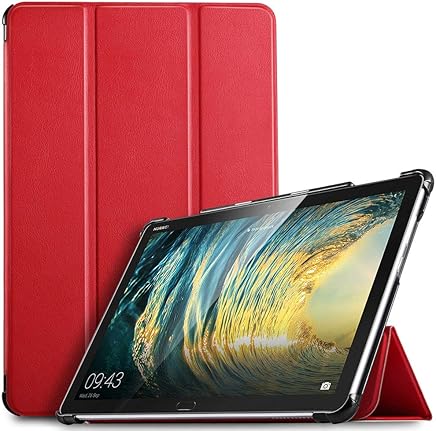 IVSO Huawei MediaPad M5 Lite 10 Funda Case Cover, Slim Smart PU Plegable Stand Cover Case Funda Protectora Carcasa para Huawei MediaPad M5 Lite 10.1
