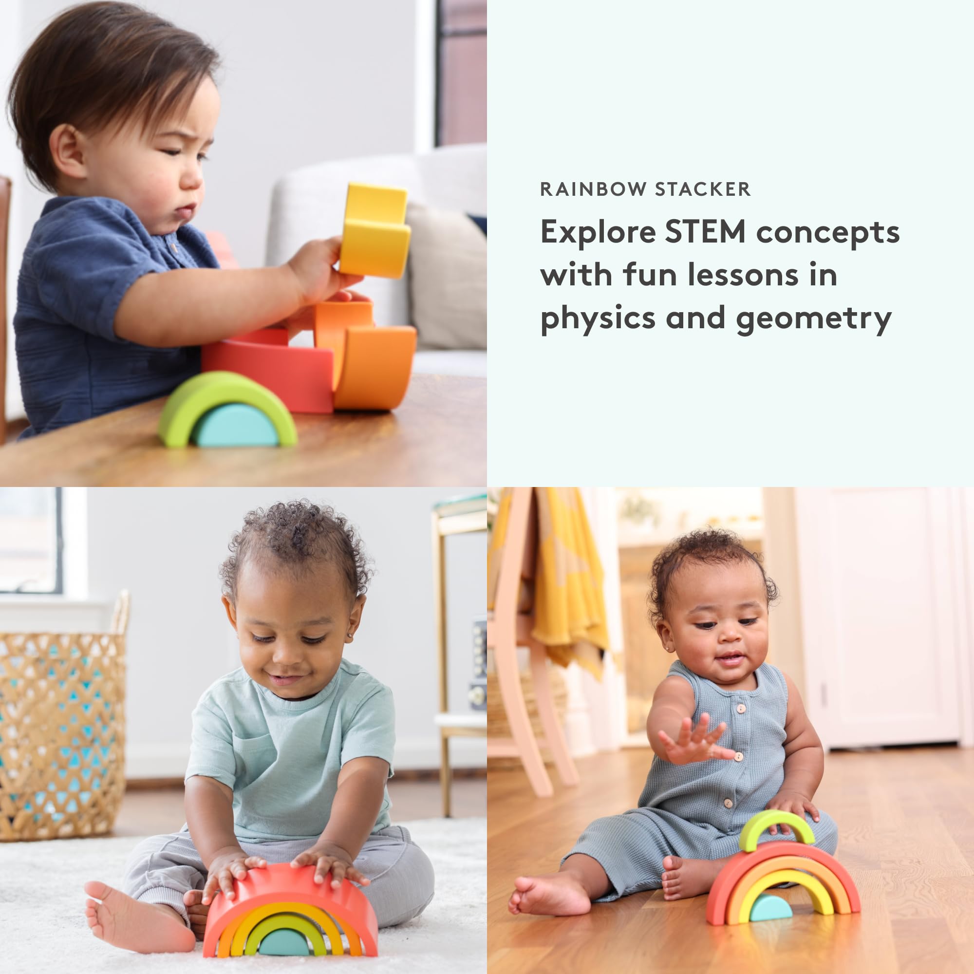Amazon.com: Lovevery, Rainbow Stacker, Montessori Baby, Perfect