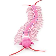 Centipede Plush - Lifelike 24 Centipede Stuffed Animal, Realistic Pink Donuts Centipedes Arthropod Insect Plushie, Soft Crustaceans Animals Toys Model Dolls Gifts for Kids