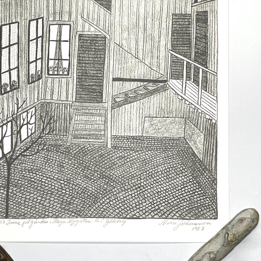 モナ ヨハンソン オリジナル リトグラフ 1977年 北欧 モナ・ヨハンソン