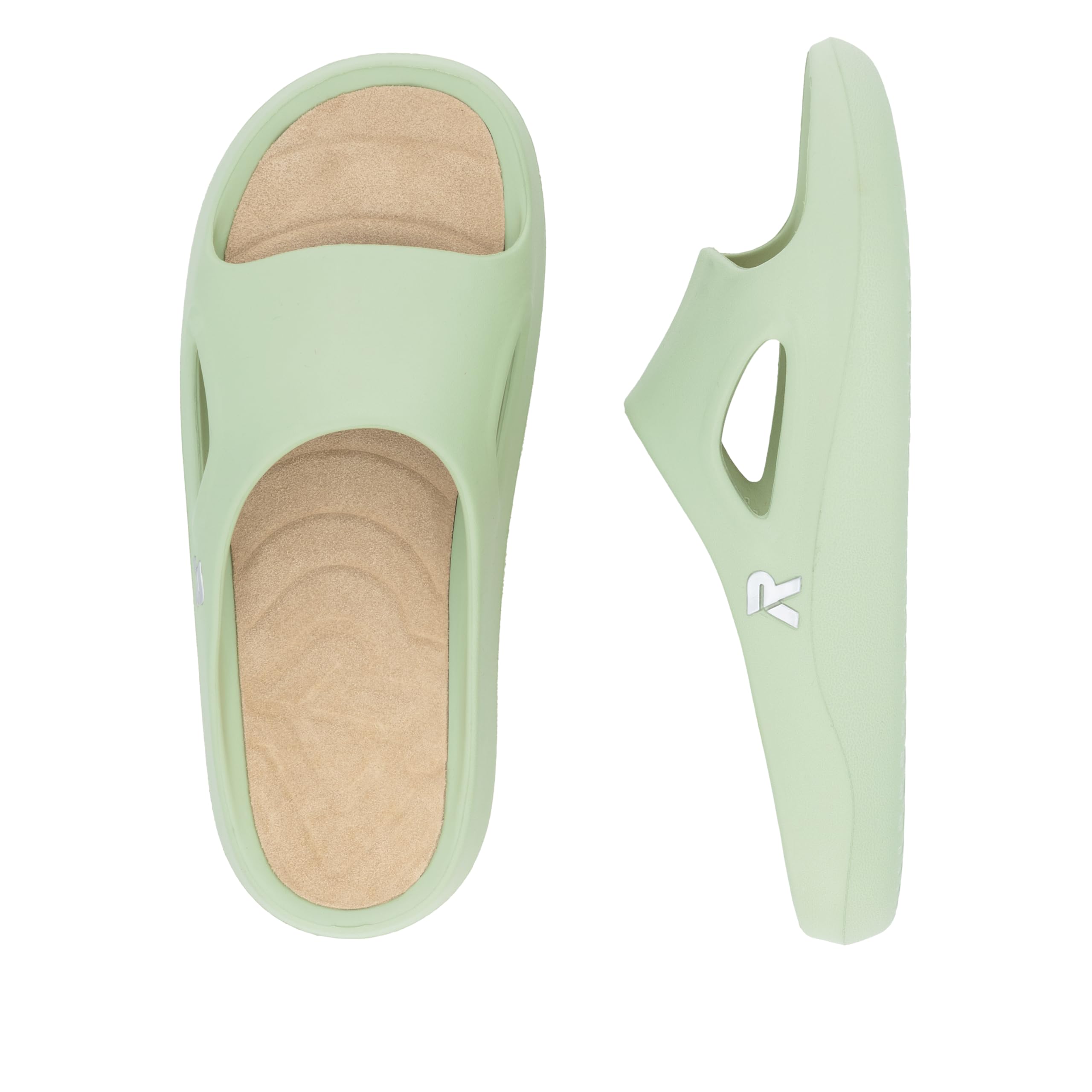 Rieker Damen Colton W3350 Slide, Grün, 44 EU – Ansicht 10