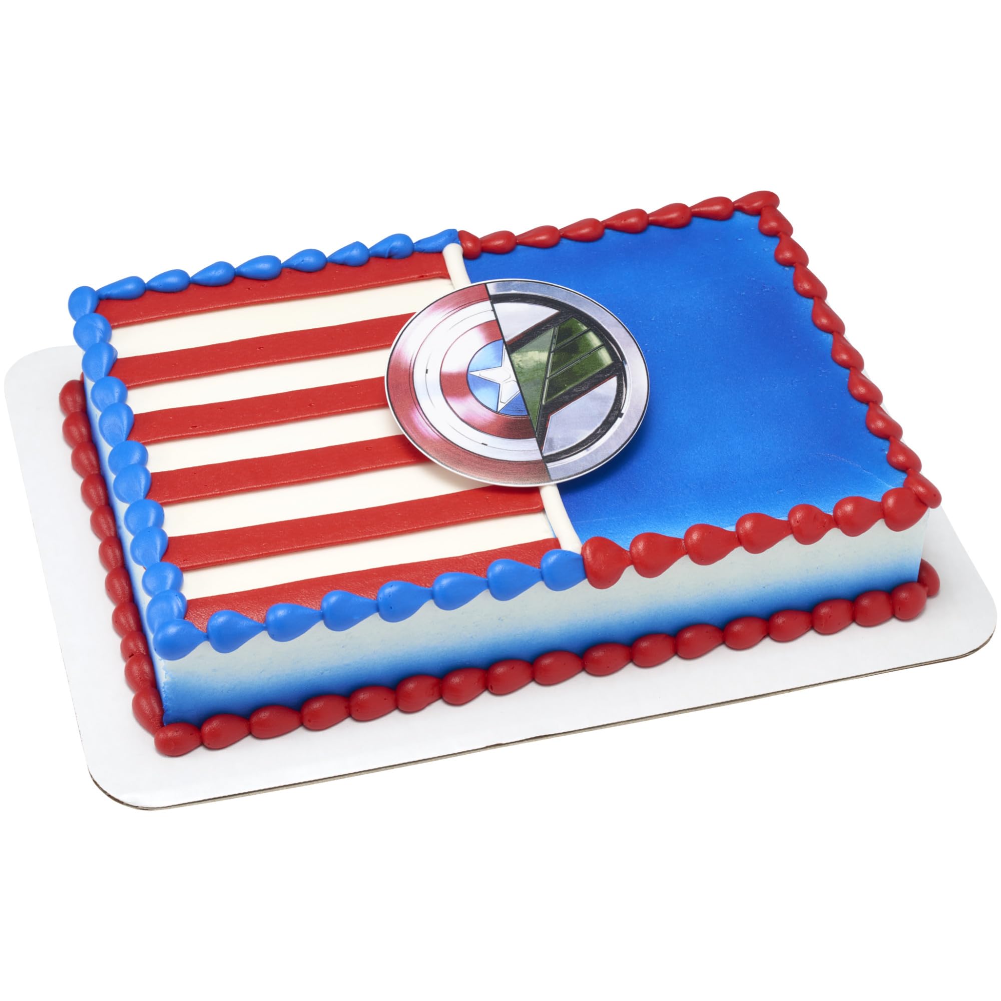 Marvel Studios Captain America: Brave New World Cake Topper, Captain America & Falcon Kuchendekoration, lebensmittelechter Tortenaufsatz, gebrauchsfertig