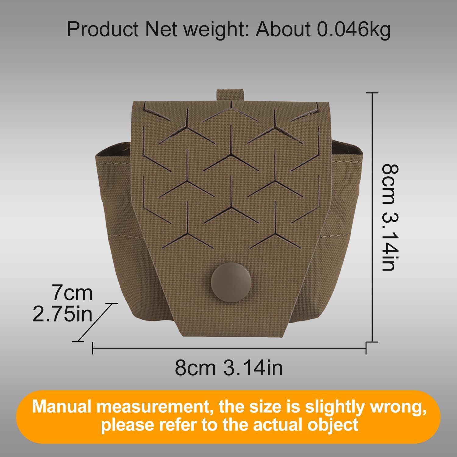Tactical Grenade Pouch Multi Purpose Tool Carrying Bag for MOLLE Pouch/Radio Bag/Walkie Talkie Pouch/Chest Hang Mag Pouches