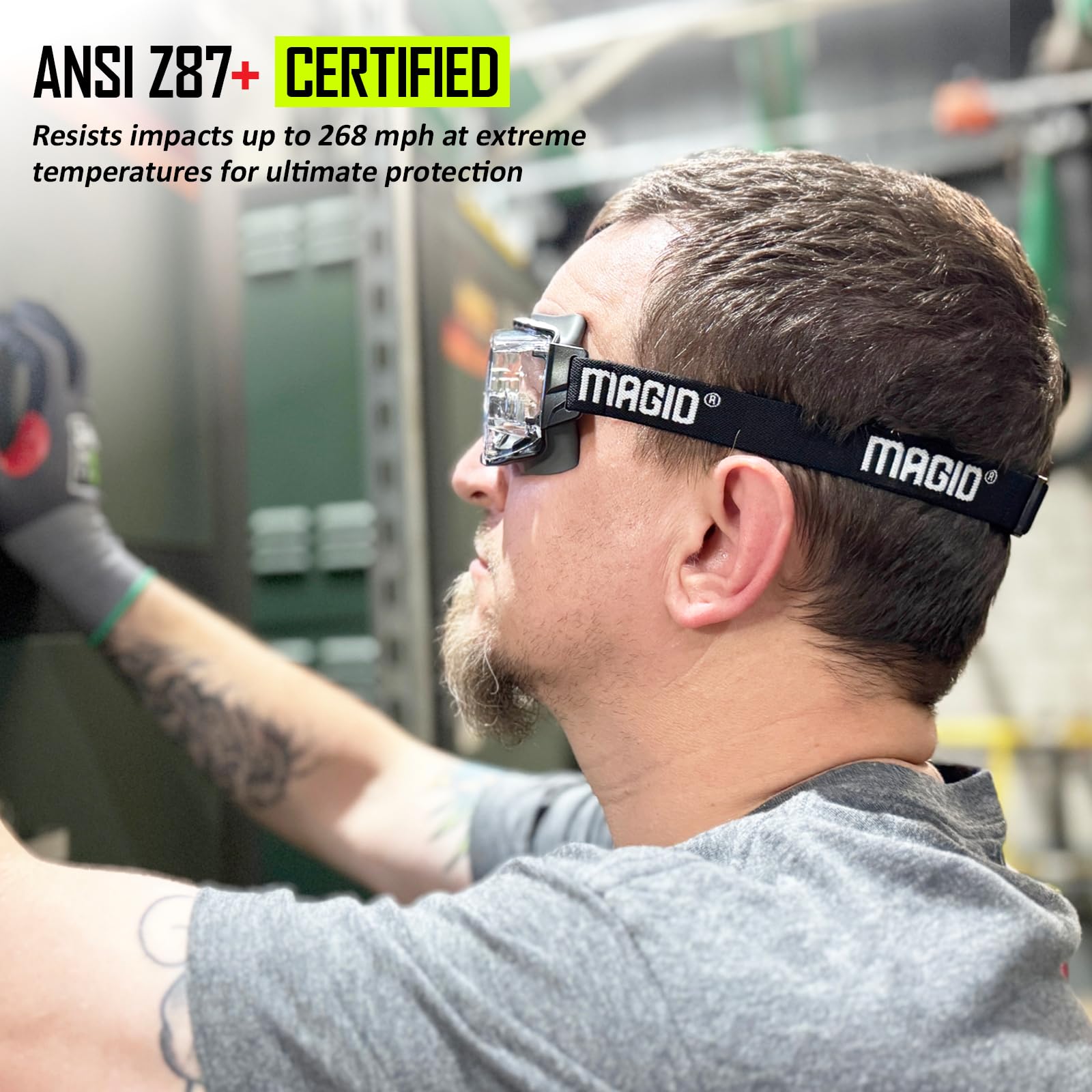 MAGID AcuSpex Clear Low-Profile Safety Goggles,PureVue Premium Anti-Fog, CLX4080 — Amazon image 3