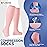 bropite Open Toe Compression Socks for Men & Women - 3 Pairs of 15-20 mmhg Knee High Stockings for Circulation Support
