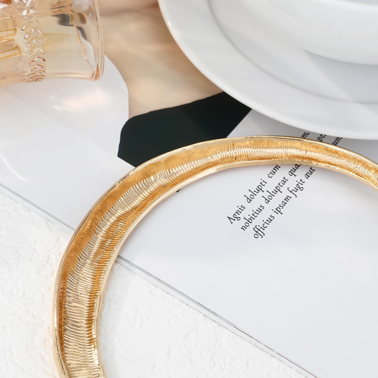 Necklaces for Women Chunky Chain Gold Choker Collar Necklace for Women Trendy Adjustable Gold Choker Statement Jewelry Fashion Jewelry Gifts for Women Casual, Classic Prom, Party