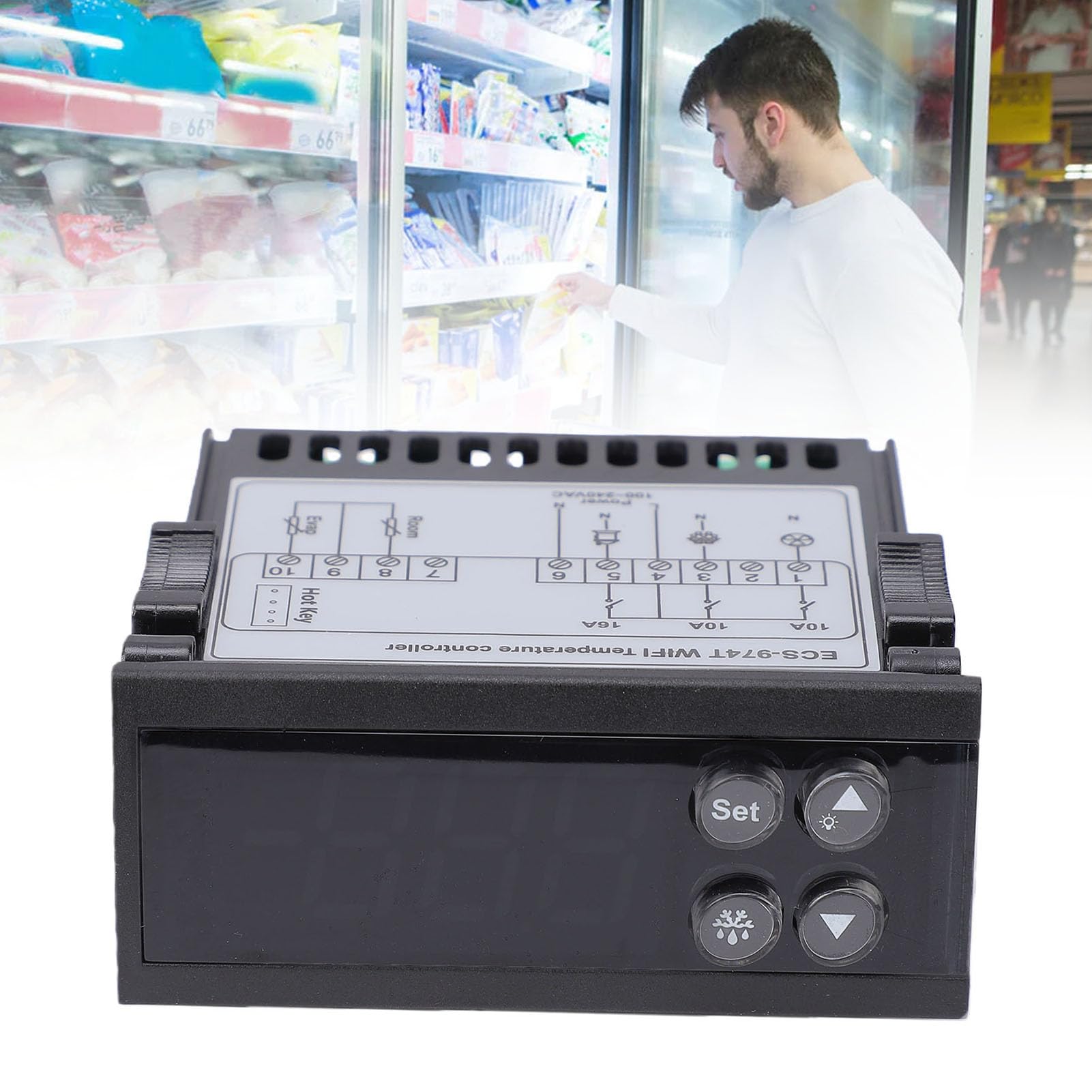 LICAEVEY Controlador de Temperatura Digital WiFi Termostato con
