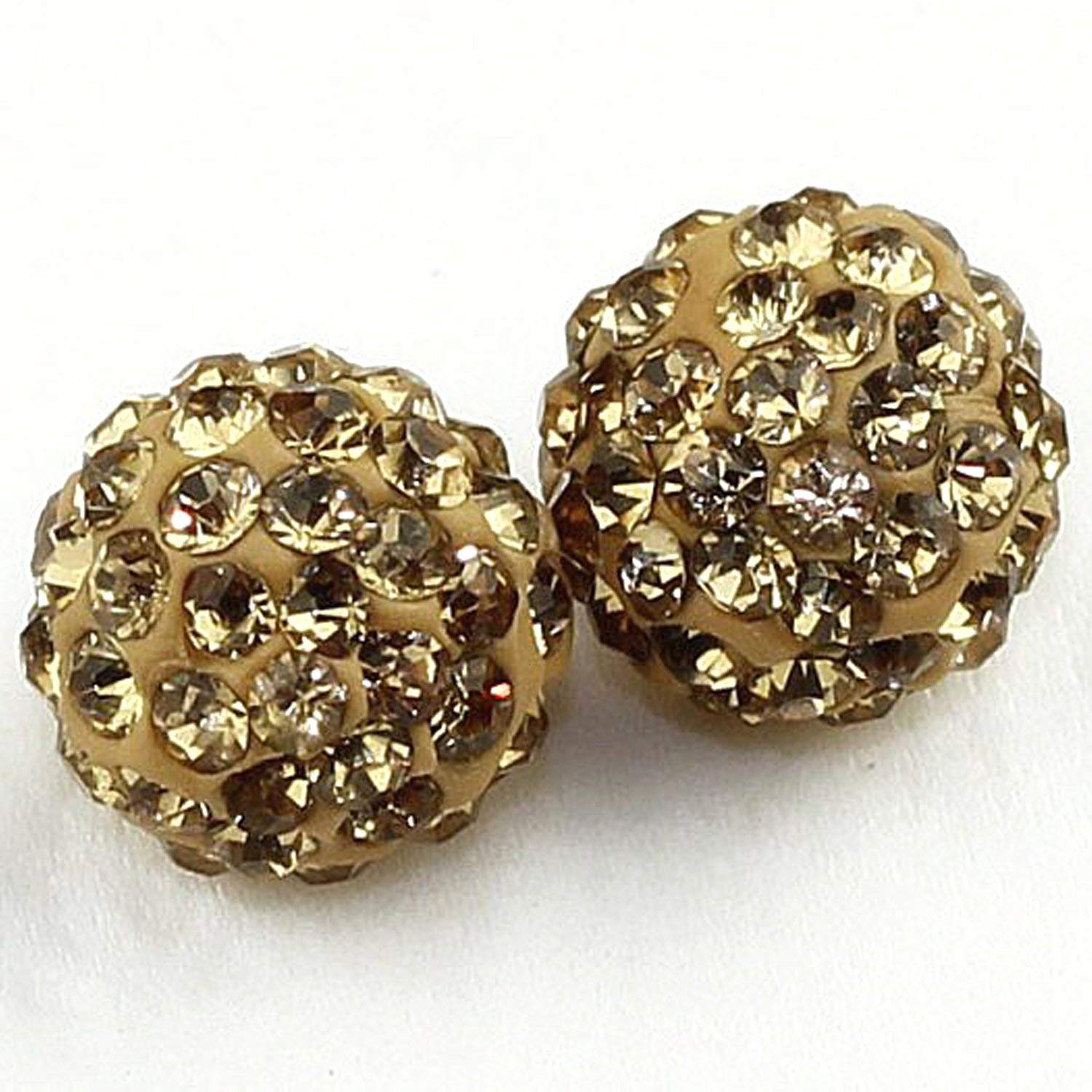 Perline Di Argilla Con Sfera Di Cristallo Ceco RUBYCA, Adatte Per Gioielli Shamballa 50 Pezzi 12 Mm Verde Smeraldo~p113780811 - Foto 6