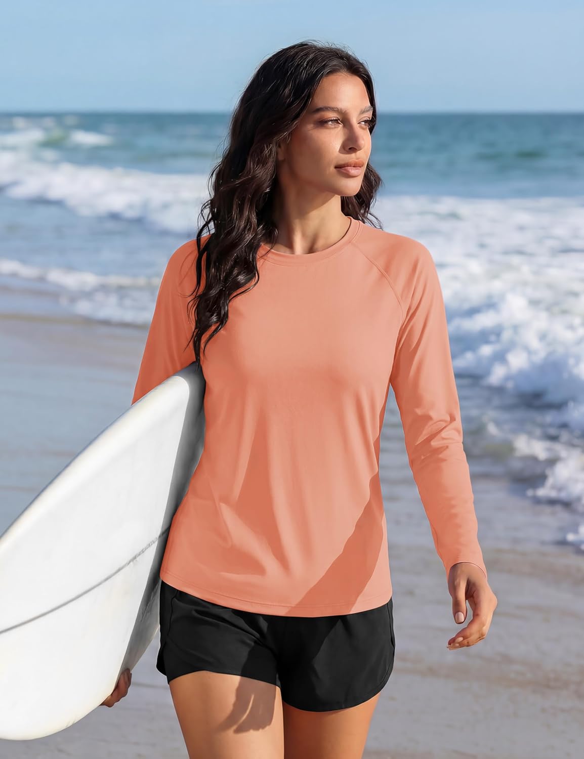 TACVASEN Womens Long Sleeve Rash Guard UPF 50+ UV Sun Shirts Quick Dry Swim Shirt Hiking Tops - Image 3