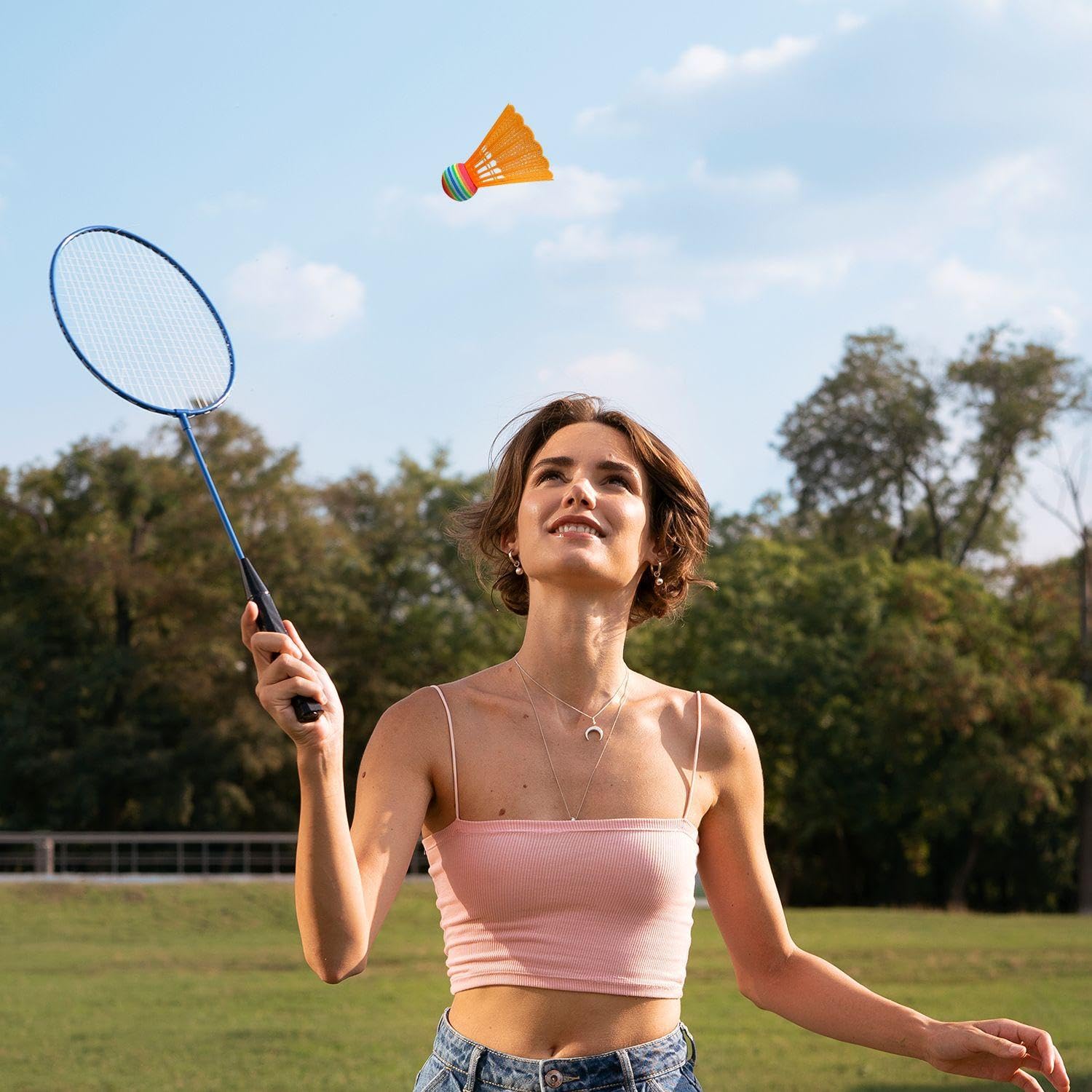22 Pelotas De Bádminton De Plástico, Bádminton Creativo De Color, Duraderas Y Fuertes, Adecuadas para Competiciones Deportivas, Entretenimiento Y Entrenamiento.