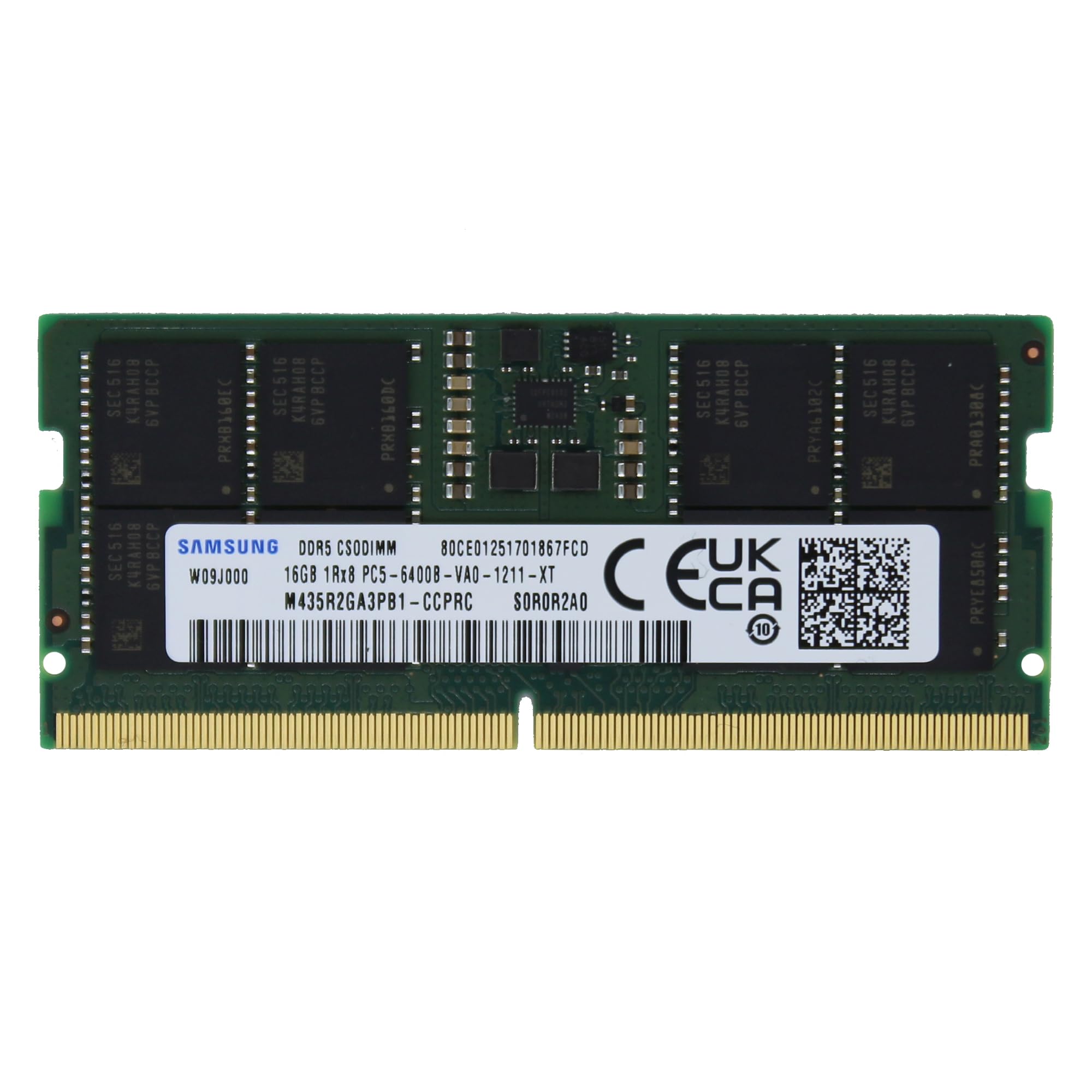 Samsung 16GB (1x16GB) DDR5 6400MHz PC5-51200 CSODIMM Clocked