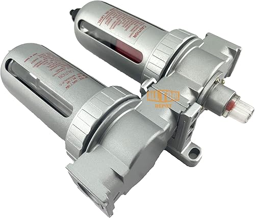 Miniatura 4 de 12 "NPT MID FLOW 2 etapas filtro coalescente sistema secador desecante para líneas de aire comprimido, cuencos de polietileno, ideal para pintura en