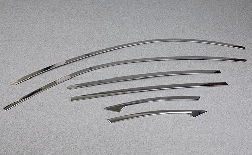 Miniatura 2 de Beautost Compatible con Mazda 2017 2018 2019 2020 2021 2022 2023 2024 2025 CX-5 CX5 Marco superior de Windows Molding Cover Trim Steel - Juego